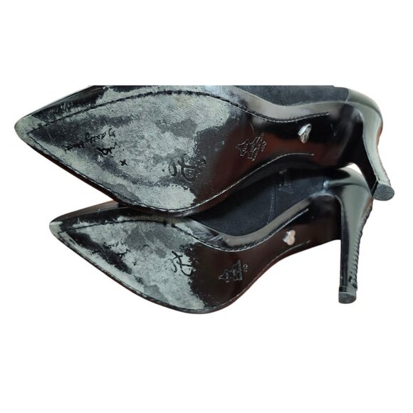 alice olivia black Suede Leather heeled Boots bootie size EU 40/US 9.5 - Picture 13 of 14